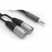 ifi Audio 4.4mm to XLR cable SE TRRRS 對 雙 XLR 公 Y型平衡訊號線 1m